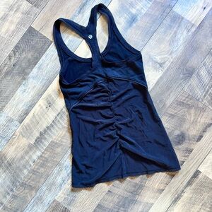 lululemon athletica Mesh Back Black Racerback Tank Top